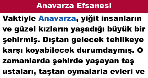 Anavarza Efsanesi